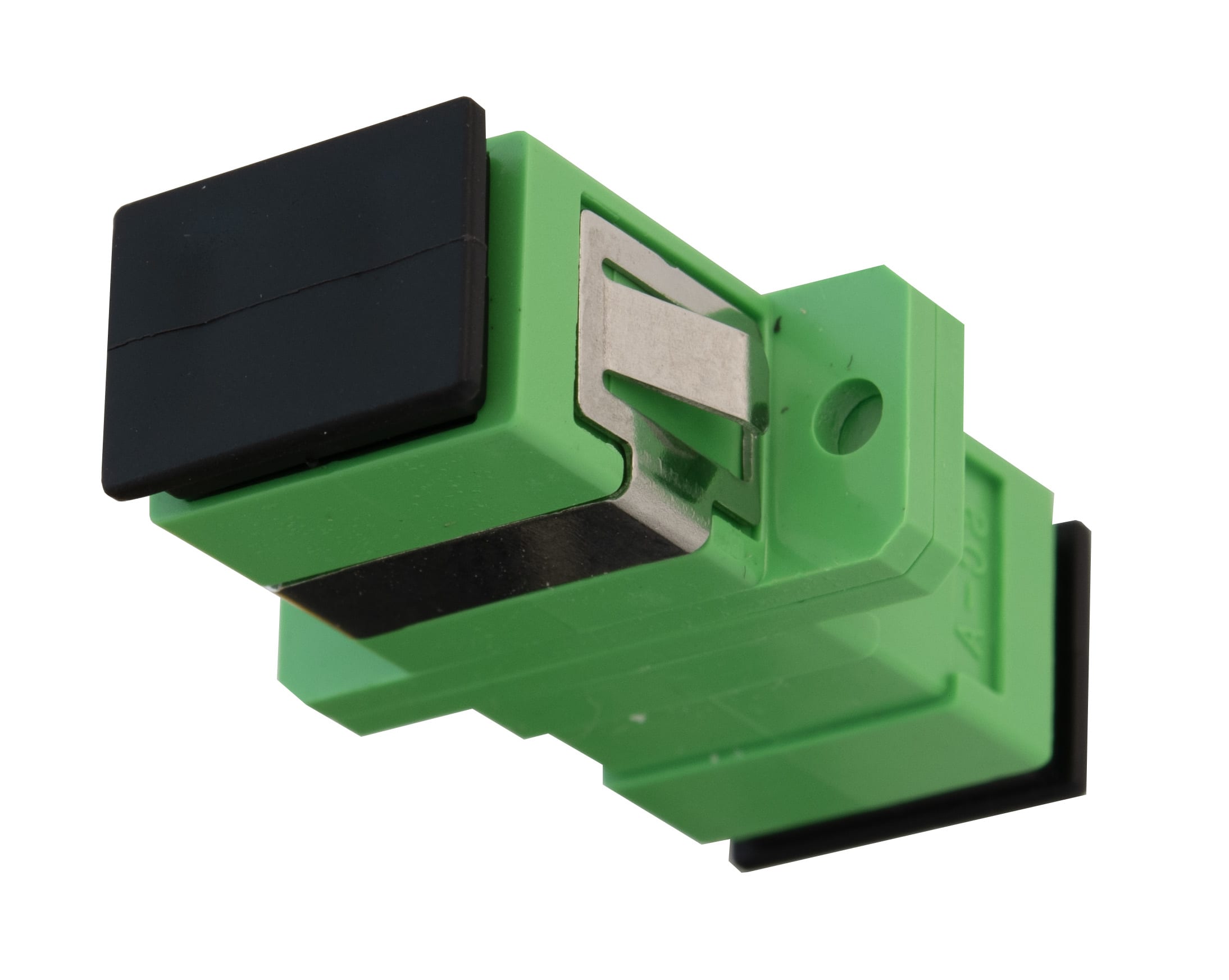 LEM ELETTRONICA - Bussola simplex verde SC/APC-SC/APC, flangiata.