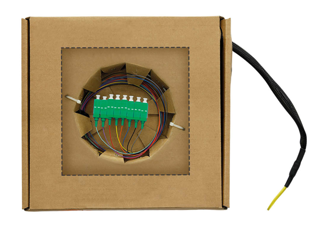 LEM ELETTRONICA - Cavo ottico CP8-250, 8 FO, preterminato da ambo i lati 50m, connettori SC/APC.