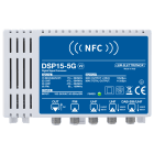 LEM ELETTRONICA - Centrale TV programmabile DSP15-5G con 4 ingressi UHF/VHF, 32 filtri digitali e livello di uscita totale max. 115dBuV. Programmazione da applicazione Android e Apple iOS.