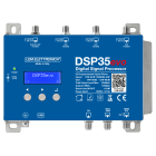 LEM ELETTRONICA - Centrale TV programmabile DSP35evo con 5 ingressi UHF/VHF, 32 filtri digitali e livello di uscita totale max. 123dBuV. Programmazione da display e da applicazione Android e Windows.