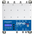 LEM ELETTRONICA - Centrale TV programmabile DSP40 PLUS con 5 ingressi UHF/VHF, 32 filtri digitali e livello di uscita totale max. 123dBuV. Programmazione da display e da applicazione Android e Windows.