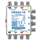 LEM ELETTRONICA - Multiswitch Legacy attenuato HS444-16 con 4 ingressi passanti e 4 uscite derivate, per applicazioni SKY, SAT. HS444-16