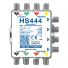 LEM ELETTRONICA - Multiswitch Legacy attivo HS444 con 4 ingressi passanti e 4 uscite derivate, per applicazioni SKY, SAT.