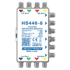 LEM ELETTRONICA - Multiswitch Legacy attenuato HS446-8 con 4 ingressi passanti e 6 uscite derivate, per applicazioni SKY, SAT.