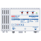 LEM ELETTRONICA - Amplificatore di linea a larga banda MBDVU-IF con 1 ingresso UHF/VHF/SATELLITE e livello di uscita totale max. TV (120dBuV), SAT (118dBuV), guadagno 20dB.