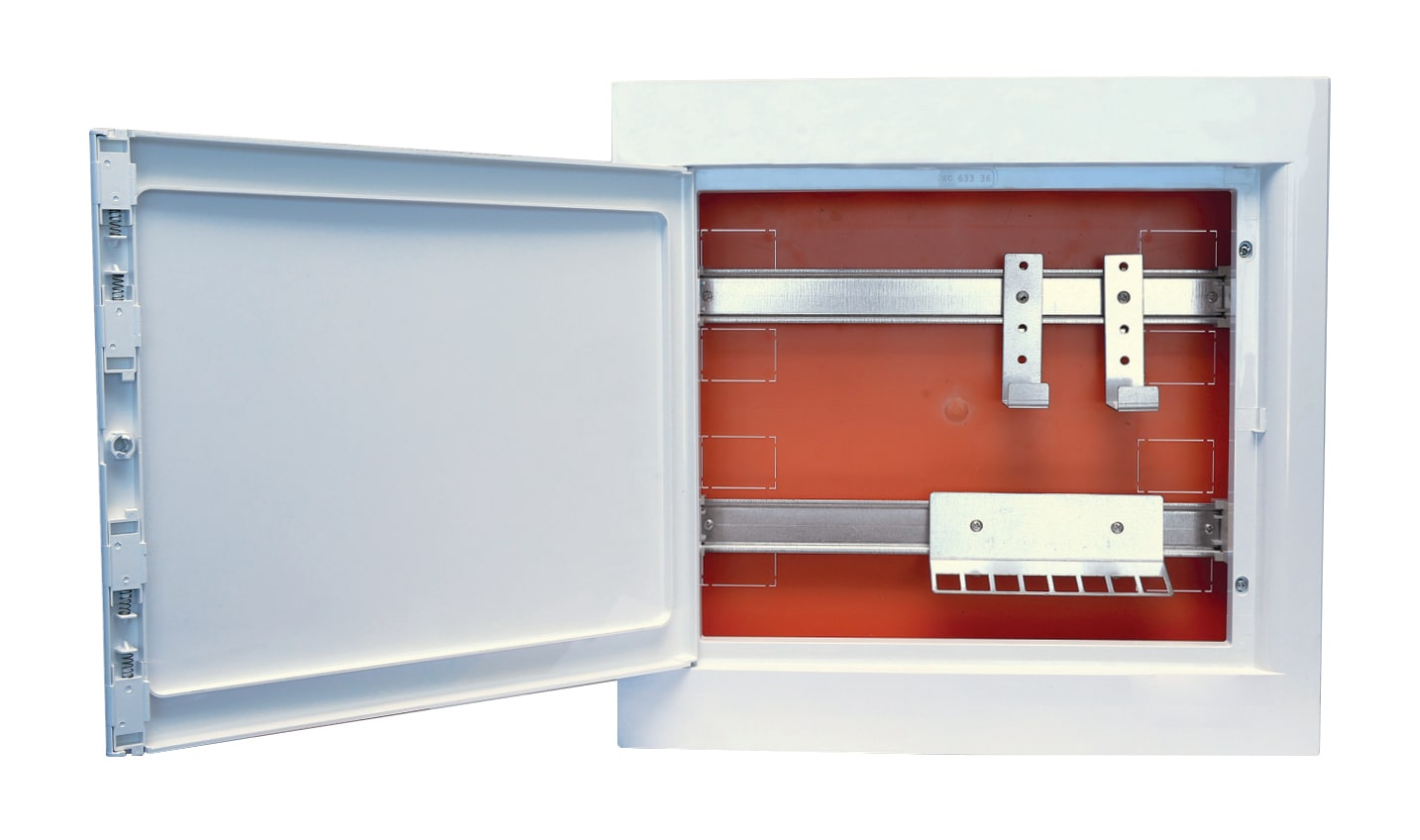 LEM ELETTRONICA - Quadro distribuzione segnali appartamento, da incasso per laterizio, 2 file, 18 moduli, modello QDSA1 (fibra ottica, dati, cavo coassiale).