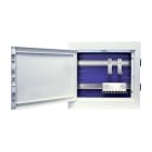 LEM ELETTRONICA - Quadro distribuzione segnali appartamento, da incasso per cartongesso, 2 file, 18 moduli, modello QDSA2 (fibra ottica, dati, cavo coassiale).