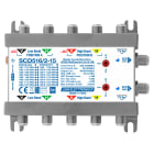 LEM ELETTRONICA - Multiswitch dCSS/Legacy SCD516/2-15 con 5 ingressi passanti e 2 uscite derivate, Satellite amplificato, attenuazione di -15dB sul Terrestre, per applicazioni SKY, FM, DAB, UHF, SAT.