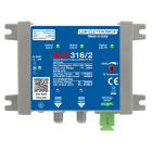 LEM ELETTRONICA - Ricevitore ottico SCF316/2 con 2 uscite dCSS/Legacy e TV terrestre miscelato regolabile, per applicazioni SKY, FM, DAB, UHF, SAT.