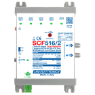 LEM ELETTRONICA - Ricevitore ottico SCF516/2 con 2 uscite dCSS/Legacy e TV terrestre miscelato regolabile, per applicazioni SKY, FM, DAB, UHF, SAT.