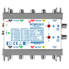 LEM ELETTRONICA - Multiswitch dCSS/Legacy SCW516/2 con 5 ingressi passanti e 2 uscite derivate, Satellite amplificato regolabile, per applicazioni SKY, FM, DAB, UHF, SAT.