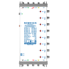 LEM ELETTRONICA - Multiswitch dCSS/Legacy SCW516/8 con 5 ingressi passanti e 8 uscite derivate, Satellite amplificato regolabile, per applicazioni SKY, FM, DAB, UHF, SAT.