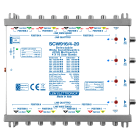 LEM ELETTRONICA - Multiswitch dCSS/Legacy SCW916/4-20 con 9 ingressi passanti e 4 uscite derivate, Satellite amplificato regolabile, attenuazione di -20dB sul Terrestre, per applicazioni SKY, FM, DAB, UHF, SAT.