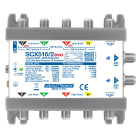 LEM ELETTRONICA - Multiswitch dCSS/Legacy SCX516/2evo con 5 ingressi passanti e 2 uscite derivate, per applicazioni SKY, FM, DAB, UHF, SAT.