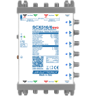LEM ELETTRONICA - Multiswitch dCSS/Legacy SCX516/6evo con 5 ingressi passanti e 6 uscite derivate, per applicazioni SKY, FM, DAB, UHF, SAT.