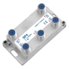 LEM ELETTRONICA - Partitore verticale SP4 a 4 vie, connettori F, banda passante 5…2.400Mhz, perdita di passaggio Max. 12dB.