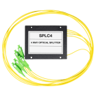 LEM ELETTRONICA - Splitter ottico SPLC4 a 4 vie, connettore SC/APC, 1260-1650nm, perdita passaggio massima 7,3dB.