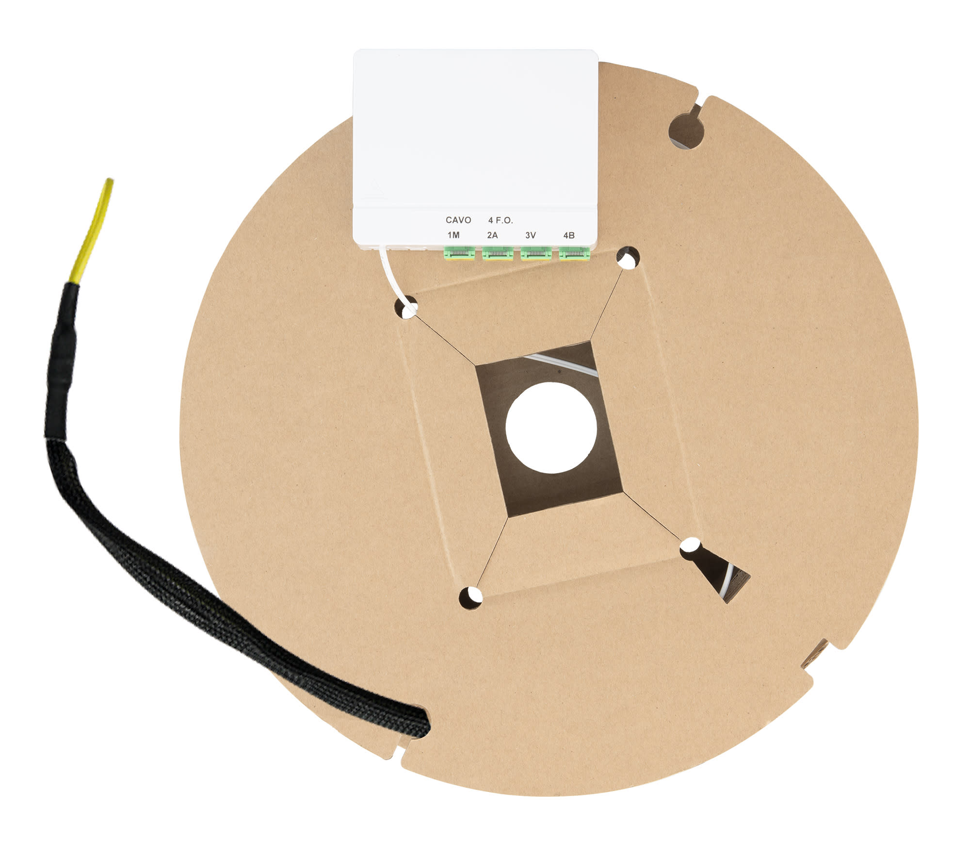LEM ELETTRONICA - Scatola di terminazione ottica STOA2C55, cavo 4 FO preterminato ambo i lati 55m, connettori SC/APC. STOA2C55