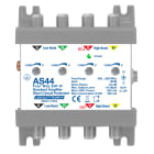 LEM ELETTRONICA - Amplificatore di testa/linea AS44 IF-SAT con 4 ingressi, singolo Satellite (LNB QUATTRO), guadagno Max. 20dB regolabile.