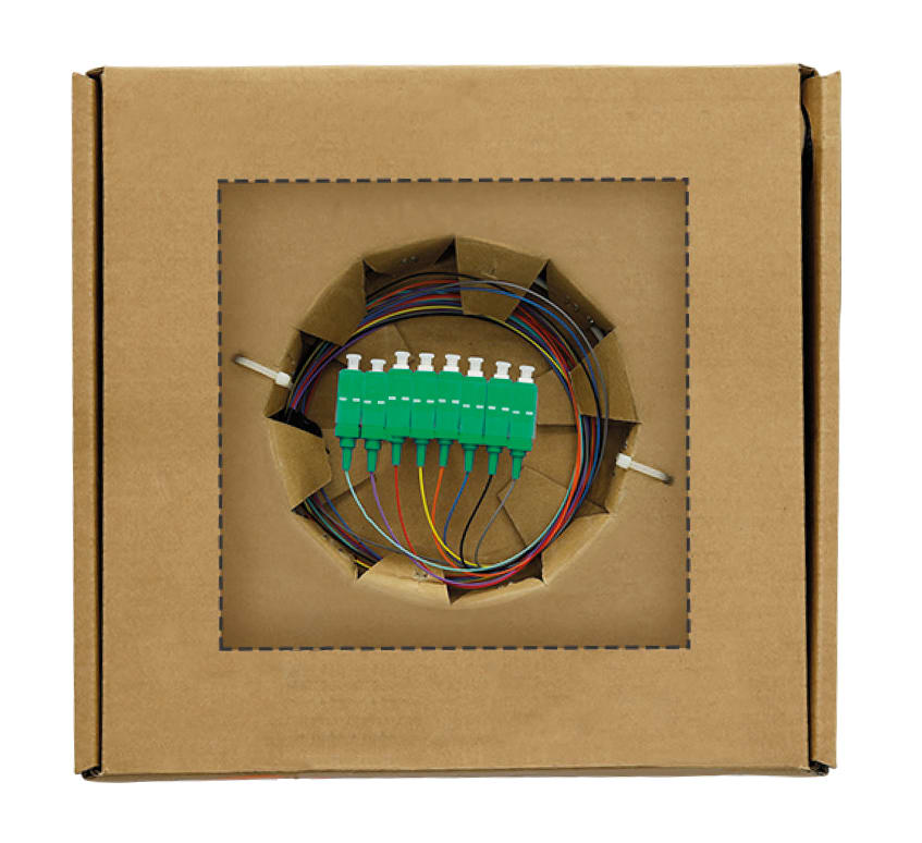 LEM ELETTRONICA - Cavo ottico CP8-130, 8 FO, preterminato solo lato STOM da 30m, connettori SC/APC. CP8-130