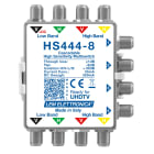 LEM ELETTRONICA - Multiswitch Legacy attenuato HS444-8 con 4 ingressi passanti e 4 uscite derivate, per applicazioni SKY, SAT.