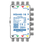 LEM ELETTRONICA - Multiswitch Legacy attenuato HS446-16 con 4 ingressi passanti e 6 uscite derivate, per applicazioni SKY, SAT. HS446-16