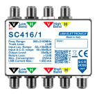 LEM ELETTRONICA - Multiswitch dCSS SC416/1 con 4 ingressi passanti e 1 uscita derivata, per applicazioni SKY, SAT. SC416/1