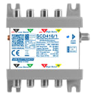 LEM ELETTRONICA - Multiswitch dCSS/Legacy SCD416/1 con 4 ingressi passanti e 1 uscita derivata, per applicazioni SKY, SAT. SCD416/1