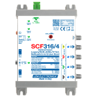 LEM ELETTRONICA - Ricevitore ottico SCF316/4 5 uscite (4 dCSS/Legacy e TV terrestre miscelato regolabile, 1 TV Terrestre regolabile), funzione LNB Quattro, per SKY, FM, DAB, UHF, SAT. SCF316/4