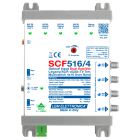 LEM ELETTRONICA - Ricevitore ottico SCF516/4 con 4 uscite dCSS/Legacy e TV terrestre miscelato regolabile, per applicazioni SKY, FM, DAB, UHF, SAT. SCF516/4