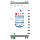LEM ELETTRONICA - Ricevitore ottico SF8T con 8 uscite 2x V-H - V-H che replicano 2 LNB Quattro e 1 uscita TV Terrestre regolabile. SF8T