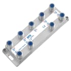 LEM ELETTRONICA - Partitore verticale SP8 a 8 vie, connettori F, banda passante 5…2.400Mhz, perdita di passaggio Max. 18,5dB.