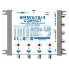 LEM ELETTRONICA - Multiswitch dCSS/Legacy radiale SRW516/4 con 5 ingressi e 4 uscite derivate, Satellite amplificato regolabile, per applicazioni SKY, FM, DAB, UHF, SAT. SRW516/4