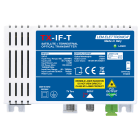LEM ELETTRONICA - Trasmettitore ottico TX-IF-T con 2 ingressi (1 banda IF-SAT, 1 TV Terrestre), 1550nm, potenza di 7 dBm, per applicazioni SKY, FM, DAB, UHF, SAT. TX-IF-T