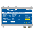 LEM ELETTRONICA - Trasmettitore ottico TXWDMe con 2 ingressi per polarità satellite, ingresso CWDM integrato, 1270/1490nm, potenza di 6 dBm, per applicazioni SKY, SAT. TXWDME