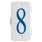 C'ERA UNA VOLTA - Piastri con numeri da -1- a -9- in porcellana.