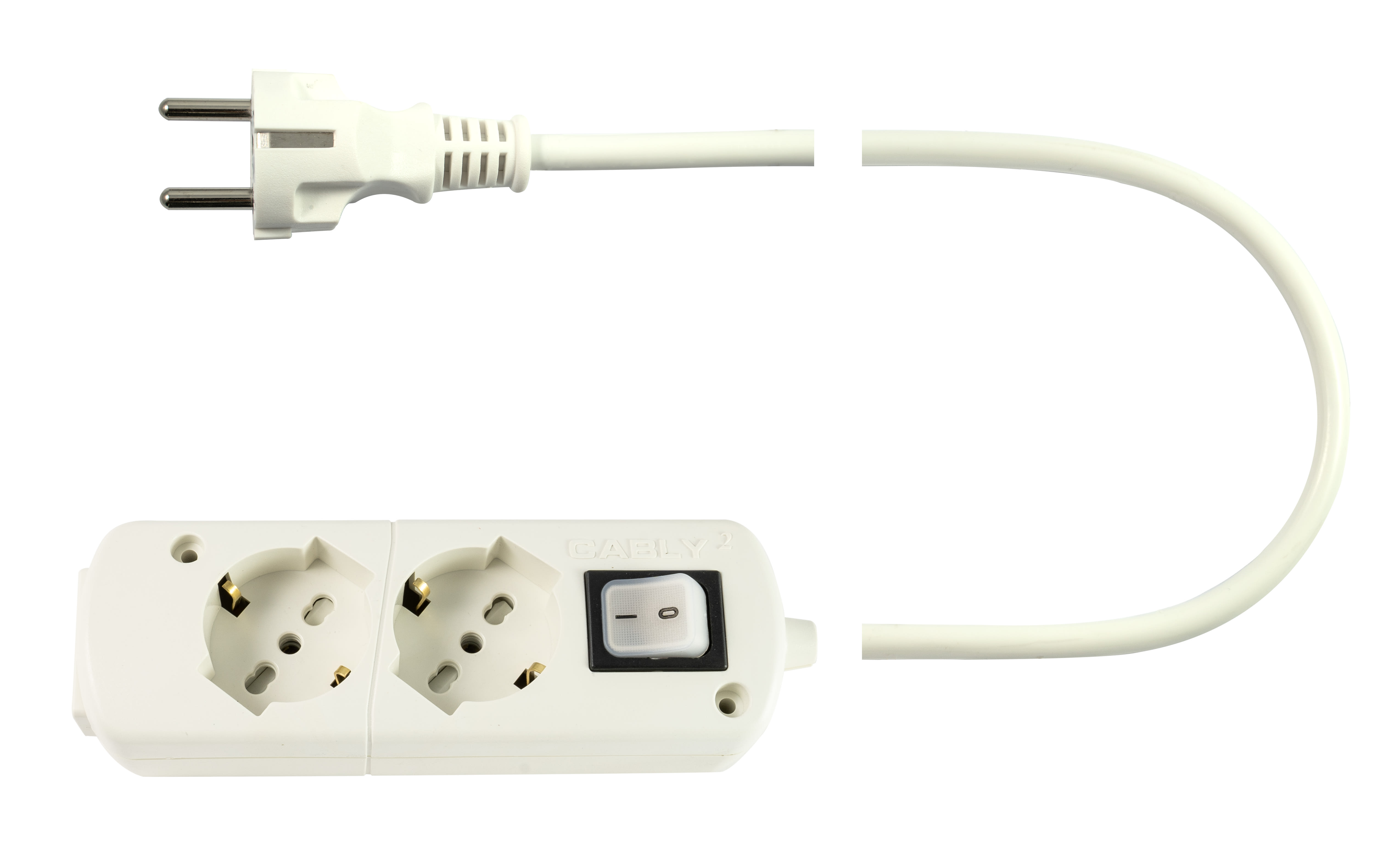 LE PROLUNGHE - Cably 2 Multipresa 3G1.5 MT1.5 SP Sch BN.