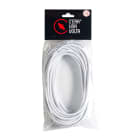 C'ERA UNA VOLTA - Cavo elettrico rivestito in tessuto bianco, sezione 3G0.75, lunghezza 10 metri.