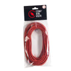 C'ERA UNA VOLTA - Cavo elettrico rivestito in tessuto rosso, sezione 3G0.75, lunghezza 10 metri. 5923/10-RO