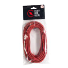 C'ERA UNA VOLTA - Cavo elettrico rivestito in tessuto rosso, sezione 3G0.75, lunghezza 10 metri.