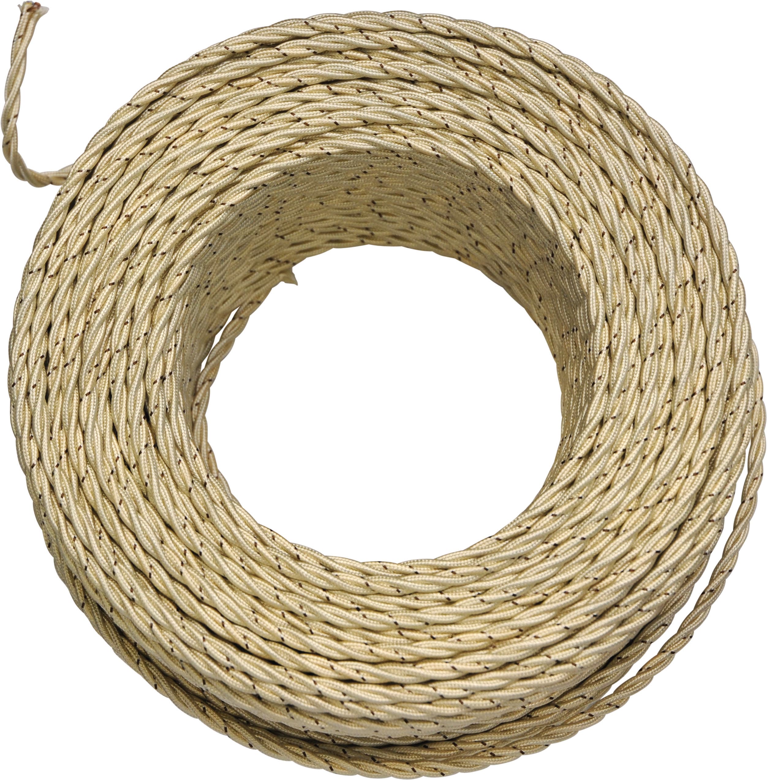 C'ERA UNA VOLTA - Treccia di seta avorio 3G0.50, lunghezza 100 metri. 5927/AV