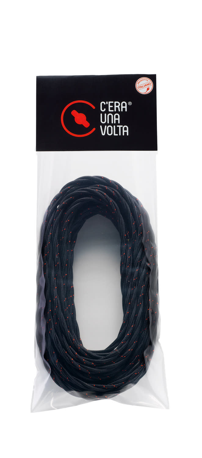 C'ERA UNA VOLTA - Treccia in Seta 3G0.75 Nero MT. 10.