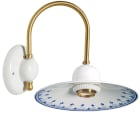 C'ERA UNA VOLTA - Applique attacco E27 piatto bordo blu diametro 22cm.