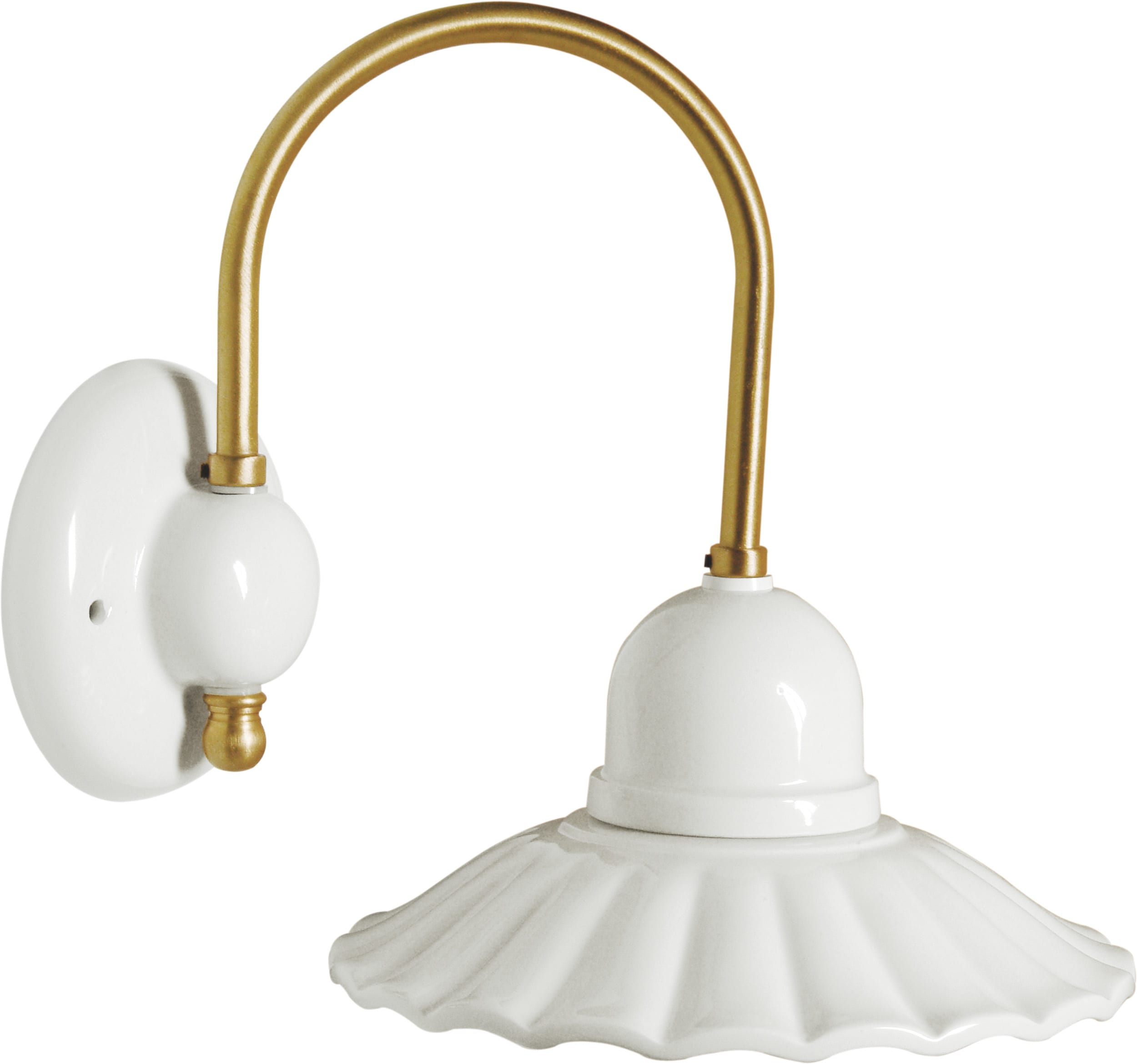 LE PROLUNGHE - APPLIQUE ATT.E27 PIATTO ONDA D.20CM 5995/OD