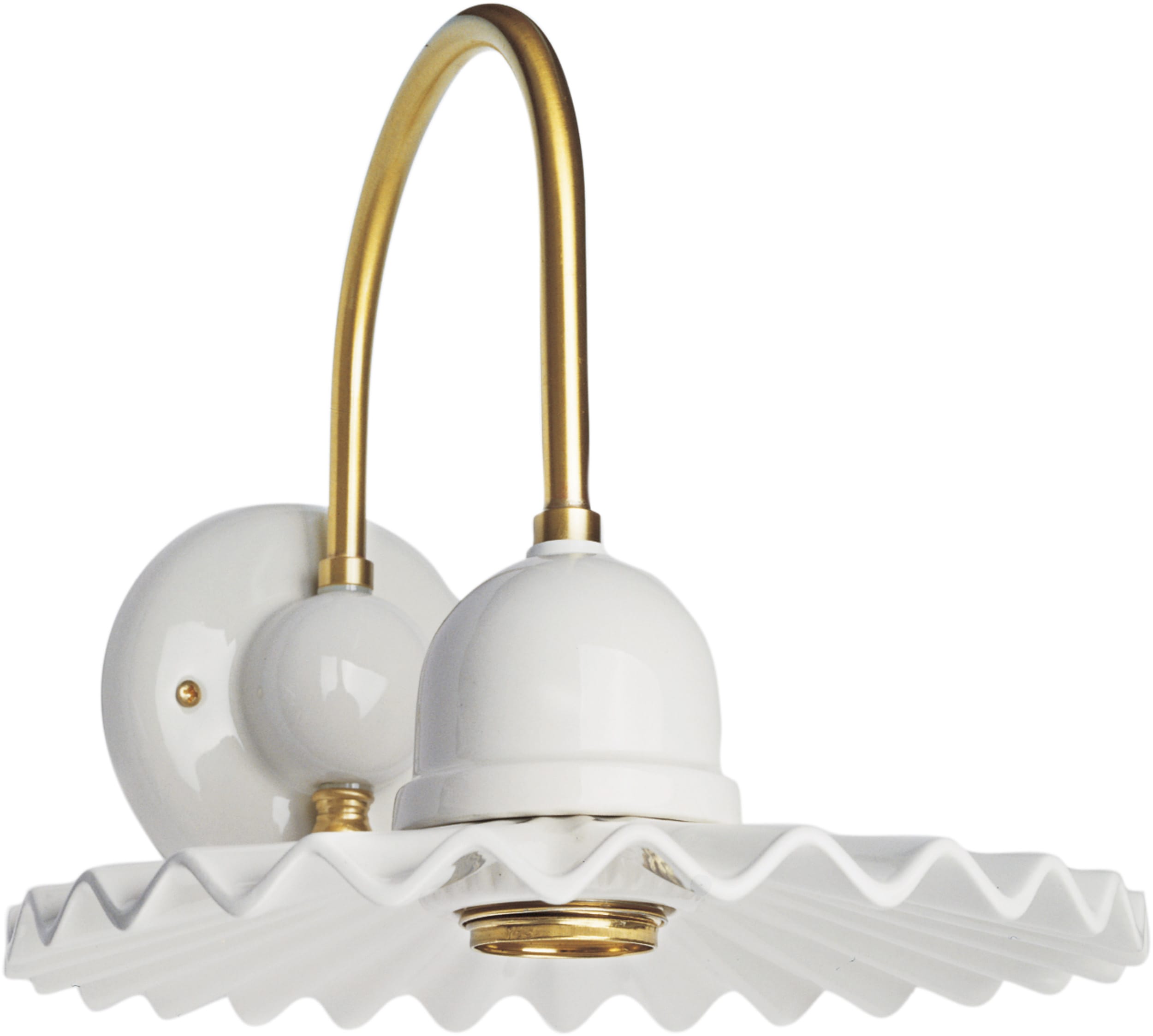 C'ERA UNA VOLTA - Applique attacco E27 piatto piega diametro 22cm. 5995/PI