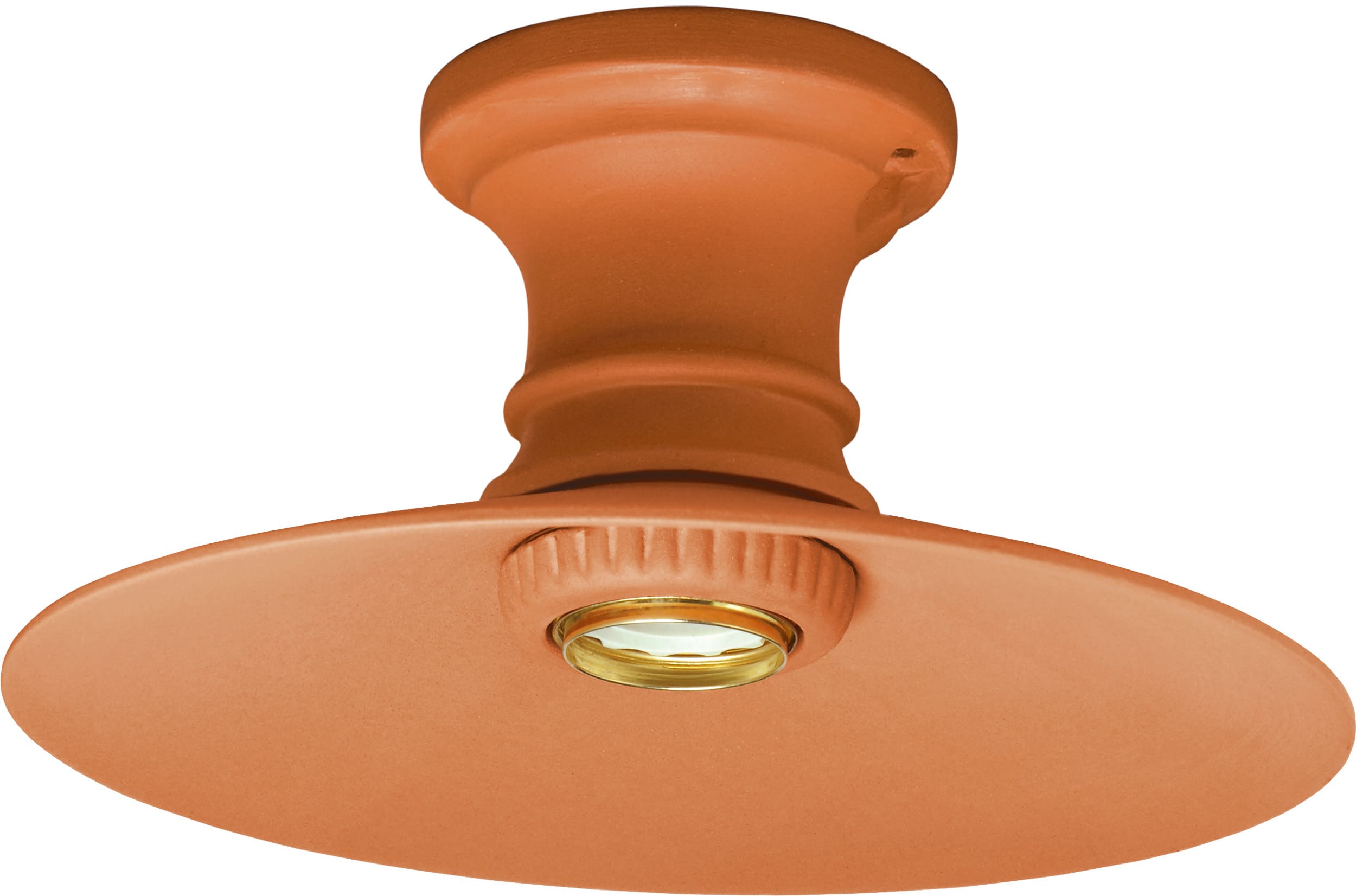 C'ERA UNA VOLTA - Spot E27 direzionabile in cotto con paralume liscio diametro 22. 7133/LC