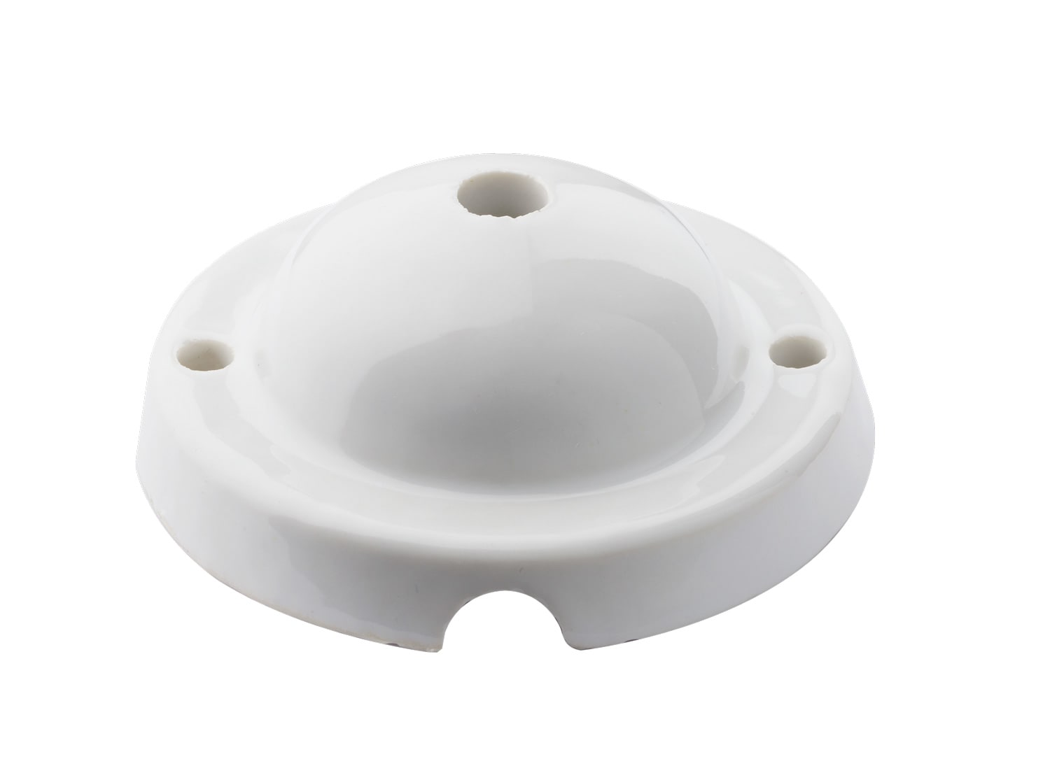 C'ERA UNA VOLTA - Rosone liscio bombato bianco D.91 porc.