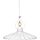 C'ERA UNA VOLTA - Lampada E27 con paralume ondulato diametro 38 cm e rosone.