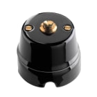 C'ERA UNA VOLTA - Pulsante diametro 70mm a tasto ottone nero. 7756