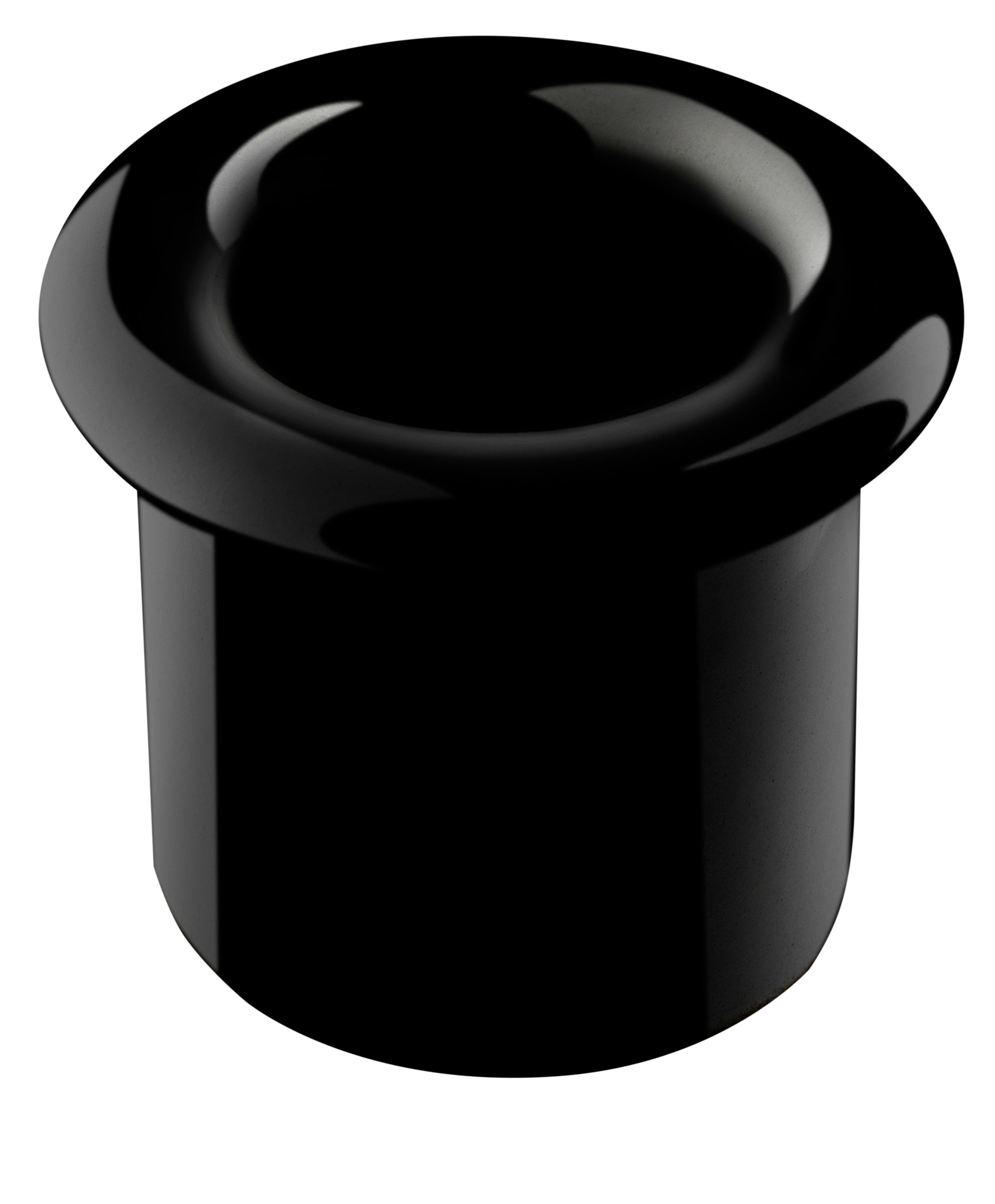 C'ERA UNA VOLTA - Passafilo in porcellana nera diametro 16 mm interno. 7761